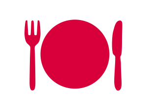 日本国旗に見立てたお皿